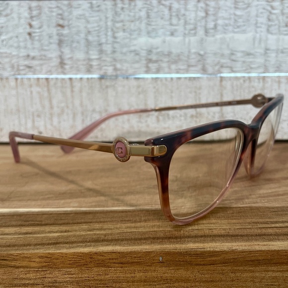COACH HC6176 Rose Tortoise Gradient Rectangle Bonnie Cashin Logo FRAMES 53-17-14 - Picture 1 of 16